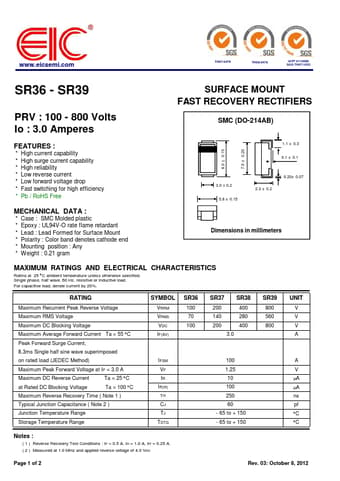  Datasheet Preview Page 1