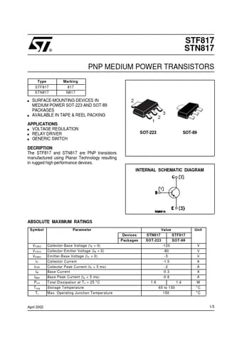  Datasheet Preview Page 1