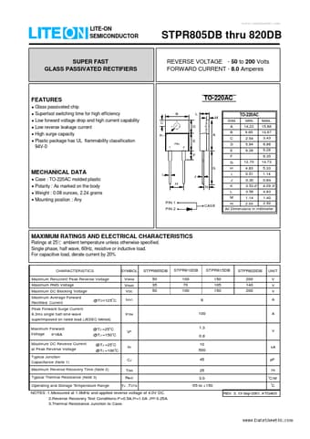  Datasheet Preview Page 1