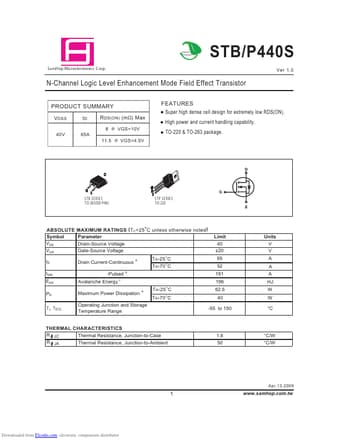  Datasheet Preview Page 1