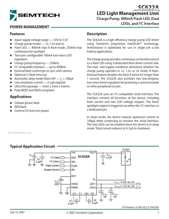  Datasheet Preview Page 1