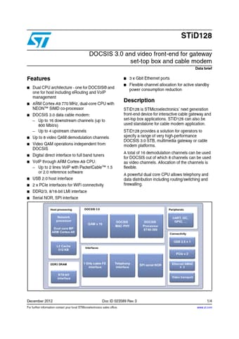  Datasheet Preview Page 1
