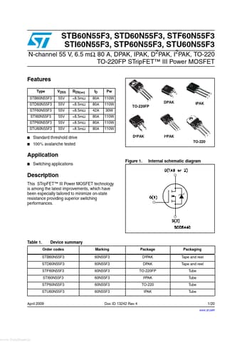  Datasheet Preview Page 1