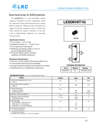  Datasheet Preview Page 1