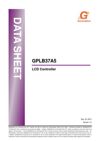  Datasheet Preview Page 1