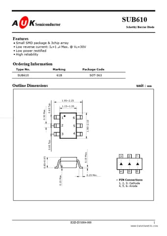  Datasheet Preview Page 1