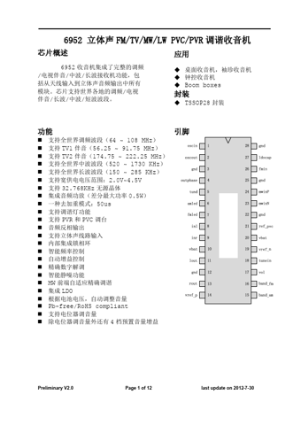  Datasheet Preview Page 1