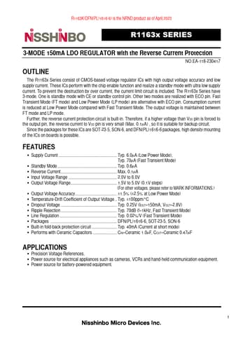  Datasheet Preview Page 1