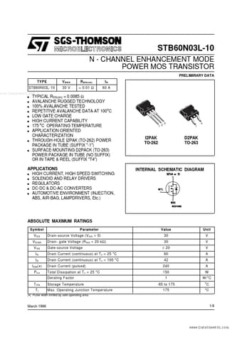  Datasheet Preview Page 1