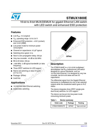  Datasheet Preview Page 1