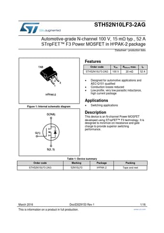  Datasheet Preview Page 1