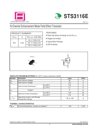  Datasheet Preview Page 1