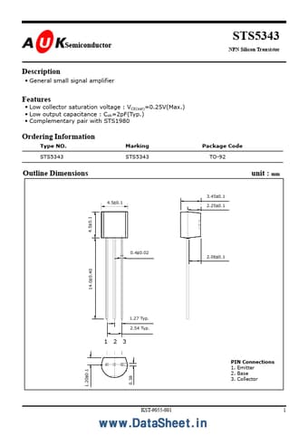  Datasheet Preview Page 1