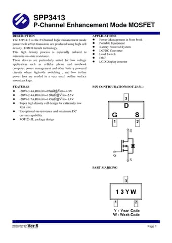  Datasheet Preview Page 1