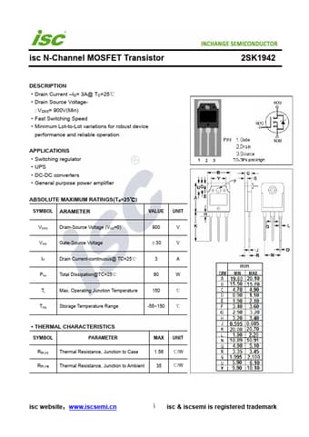  Datasheet Preview Page 1