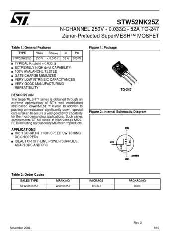  Datasheet Preview Page 1