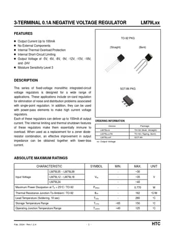  Datasheet Preview Page 1