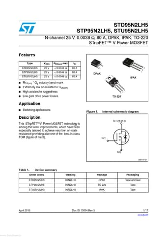  Datasheet Preview Page 1