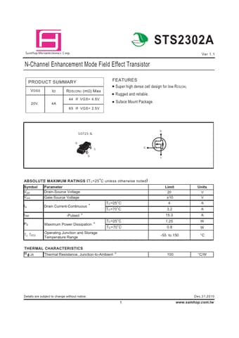  Datasheet Preview Page 1