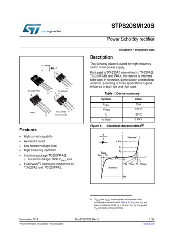  Datasheet Preview Page 1