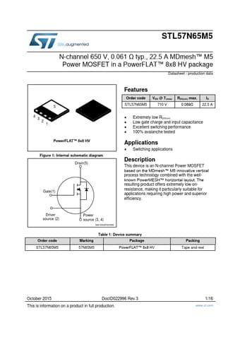  Datasheet Preview Page 1