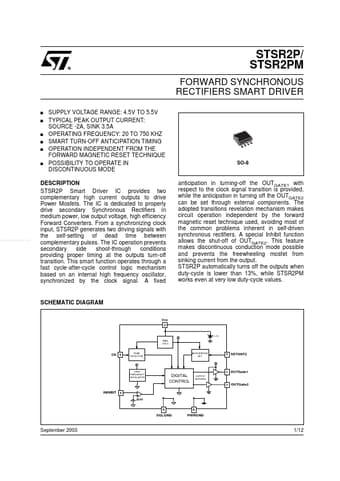  Datasheet Preview Page 1