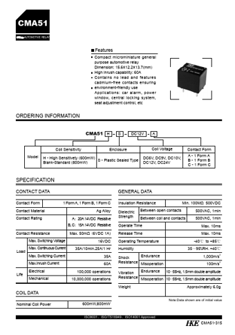  Datasheet Preview Page 1