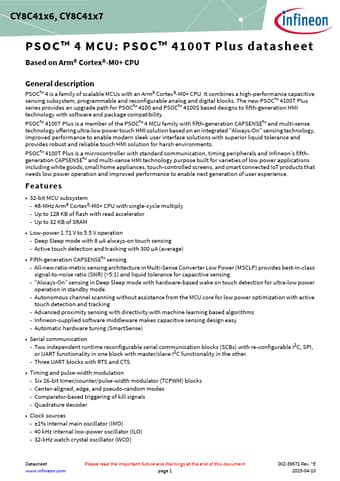  Datasheet Preview Page 1