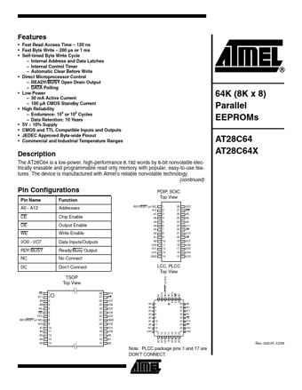  Datasheet Preview Page 1