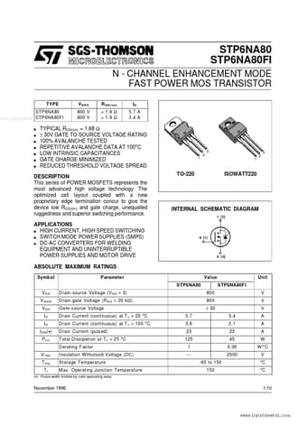  Datasheet Preview Page 1
