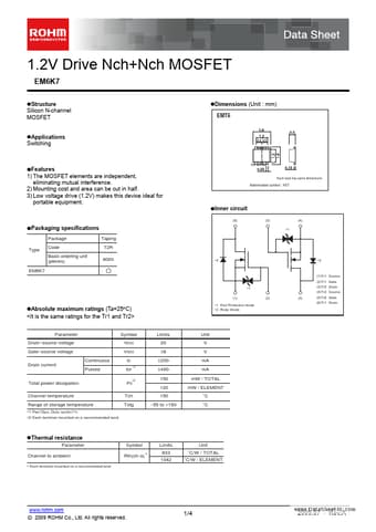  Datasheet Preview Page 1