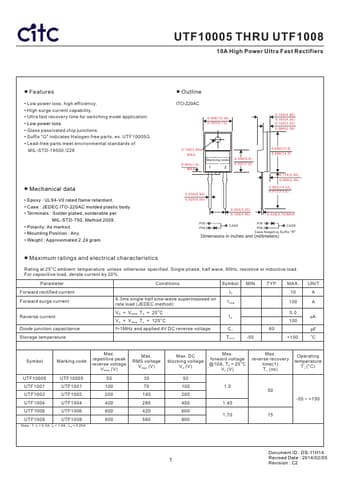  Datasheet Preview Page 1