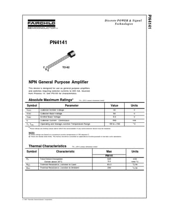  Datasheet Preview Page 1