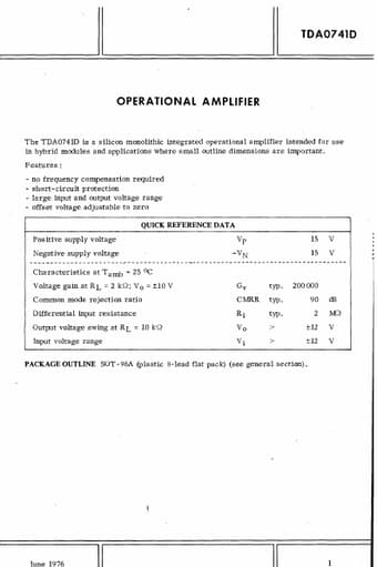  Datasheet Preview Page 1
