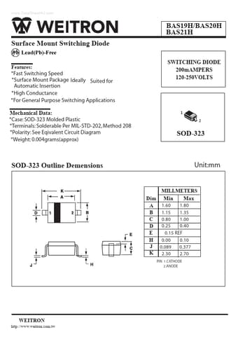  Datasheet Preview Page 1