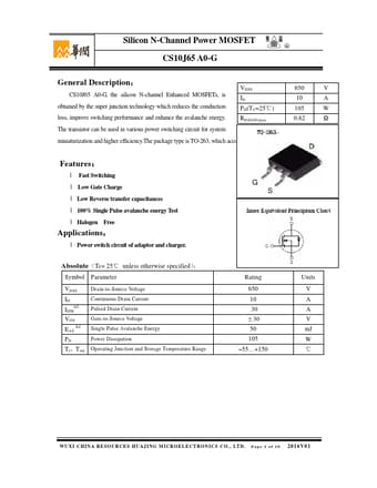  Datasheet Preview Page 1