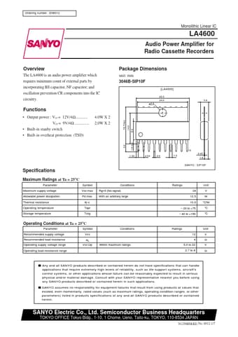  Datasheet Preview Page 1