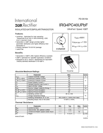  Datasheet Preview Page 1