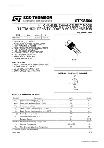  Datasheet Preview Page 1