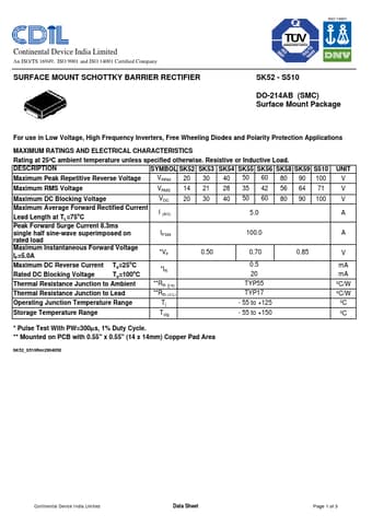  Datasheet Preview Page 1
