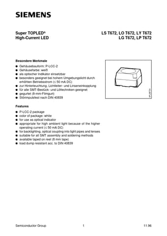  Datasheet Preview Page 1