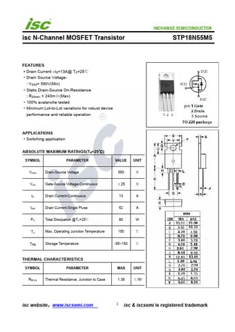  Datasheet Preview Page 1
