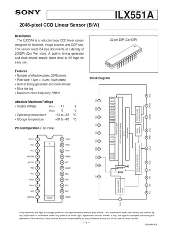  Datasheet Preview Page 1