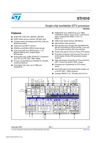  Datasheet Preview Page 1