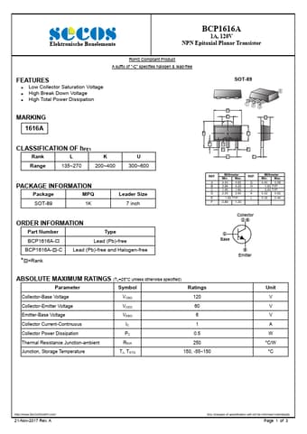  Datasheet Preview Page 1