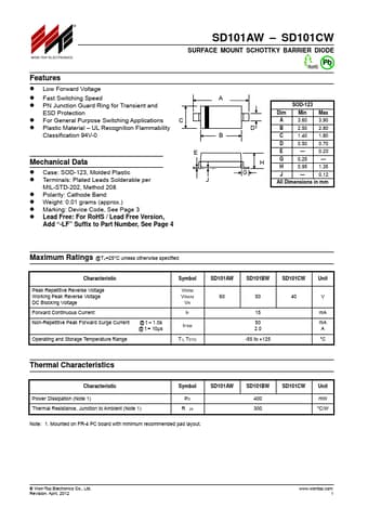  Datasheet Preview Page 1