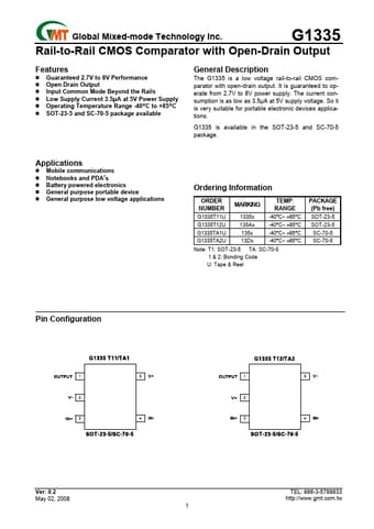  Datasheet Preview Page 1