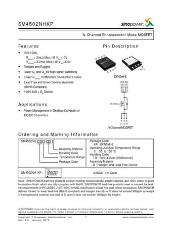  Datasheet Preview Page 1