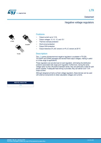  Datasheet Preview Page 1