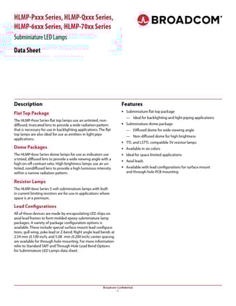  Datasheet Preview Page 1